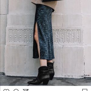 anine bing zebra skirt